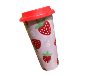 Voorhees Strawberry Travel Mug