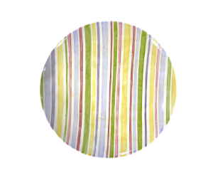 Voorhees Striped Fall Plate
