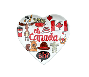 Voorhees Canada Heart Plate