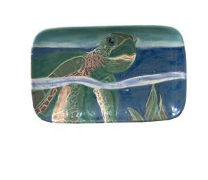 Voorhees Swimming Turtle Plate
