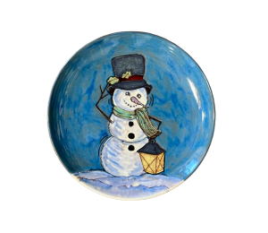 Voorhees Rustic Glazed Snowman