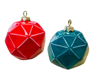 Voorhees Jewel Toned Faceted Ornament