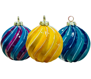 Voorhees Jewel Toned Spiral Ornament