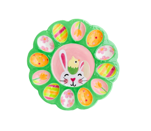 Voorhees Easter Sherbet Egg Plate