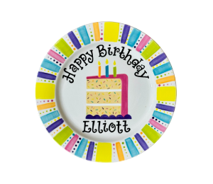 Voorhees Birthday Cake Plate